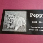 Peppy Aluminium Photo Plaque | Pet Cremation Services in Berrimah, NT