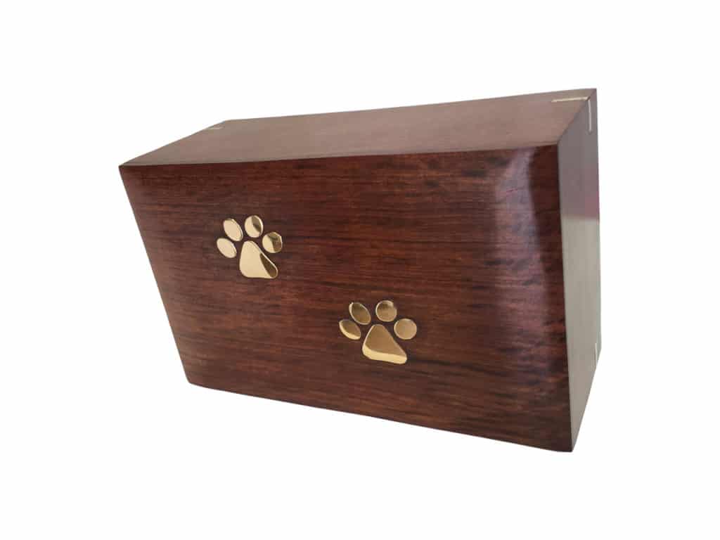 Paw Print Wooden Urn | Pet Cremation Services in Berrimah, NT